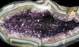 Amethyst Crystal Geode - Uruguay #46933-2